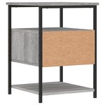 vidaXL Table de chevet sonoma gris 40x42x56 cm bois d'ingénierie