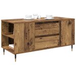 vidaXL Table basse Bois Ancien 102 x 44 5 x 50 cm Bois d'ingénierie