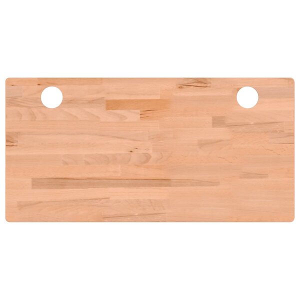 vidaXL Dessus de bureau 100x50x4 cm bois massif de hêtre
