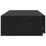 Tiroirs de lit vidaXL Noir 80x36 5x16 5 cm en bois d'ingénierie