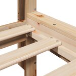 vidaXL Lit bibliothèque sans matelas 75x190 cm bois de pin massif