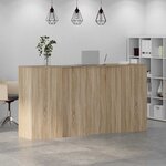 vidaXL Bureau réception chêne sonoma 200x50x103 5 cm bois d'ingénierie
