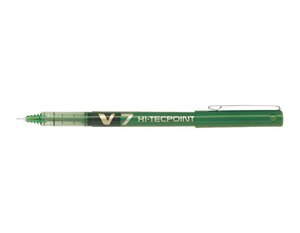 Stylo roller Hi-Tecpoint V7 Encre liquide Pointe moyenne Vert x 12 PILOT