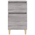 vidaXL Table de chevet sonoma gris 40x35x70 cm
