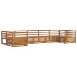 vidaXL Ensemble de canapés d'extérieur 7 pc Naturel