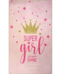 Tapis enfant Super Girl 80 x 150 cm - Rose