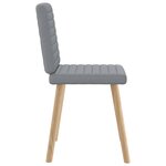 vidaXL Chaises à manger lot de 6 gris clair tissu