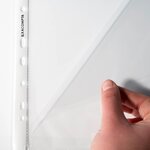 Sachet De 10 Pochettes Perforées Ouverture Haut Et Côté - Polypropylène Lisse 6/100e - A4 - Cristal - X 10 - Exacompta
