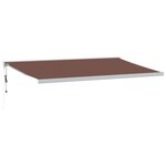 vidaXL Auvent rétractable automatique marron 500x300 cm