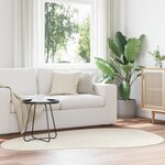 vidaXL Tapis 'HUARTE'Doux Lavable Crème À Poils Courts 140x200 cm