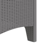 vidaXL Chaises de Jardin 2 Pièces Gris clair 53 x 49 x 85 cm Plastique