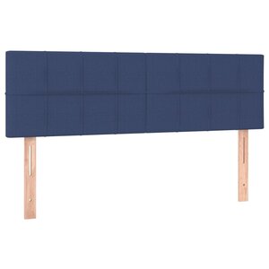 vidaXL Têtes de lit 2 Pièces Bleu 72x5x78/88 cm Tissu