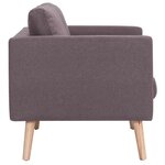 vidaXL Ensemble de canapé 2 Pièces tissu taupe