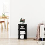 Meuble de rangement vidaXL Noir Chêne 35x35x55 cm Bois d'ingénierie