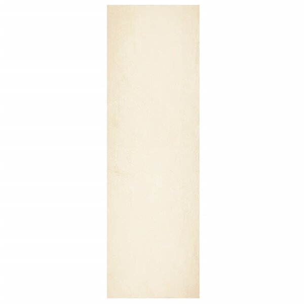 vidaXL Tapis HUARTE à poils courts doux et lavable crème 80x250 cm