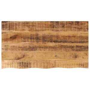 vidaXL Dessus de table 100x60x3 8cm bord vif bois massif manguier brut
