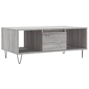 vidaXL Table basse Sonoma gris 90x50x36 5 cm Bois d'ingénierie
