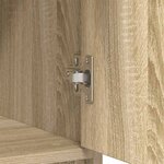 vidaXL Buffet avec tiroir chêne sonoma 80x34x76 cm bois d'ingénierie