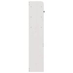 vidaXL Tête de lit avec rangement blanc 135 cm bois massif de pin