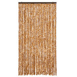 vidaXL Moustiquaire Ocre et blanc 100x220 cm Chenille