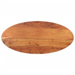 vidaXL Dessus de table 120x50x3 8 cm ovale bois massif d'acacia