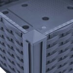 vidaXL Lit surélevé 40x40x38 cm Polypropylène