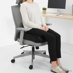 vidaXL Coussin d’assise Uni Noir 40 x 40 x 13 cm