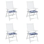 vidaXL Coussins de chaise de jardin lot de 4 40x40x4 cm