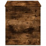 vidaXL Boîte de rangement chêne fumé 100x42x46 cm bois d'ingénierie