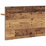 vidaXL Porte-manteau mural avec étagère Bois ancien 60 x 40 x 12 cm