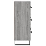 vidaXL Buffet sonoma gris 69 5x34x90 cm bois d'ingénierie