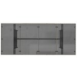 Ensemble salle à manger jardin vidaXL 7 pièces gris poly rattan