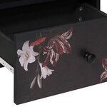 vidaXL Table de chevet avec tiroir 2 Pièces Marron 40 x 33 x 46 cm