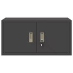 vidaXL Armoire de rangement Noir 80 x 40 x 40 cm Acier