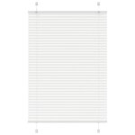 vidaXL Store plissé blanc 85x150 cm largeur du tissu 84 4 cm polyester