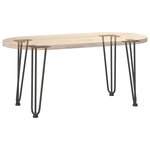 vidaXL Pieds en épingle à cheveux pour table basse 4 pièces Anthracite 42 cm Acier massif
