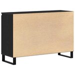 Buffet vidaXL Chêne Noir 104x35x70 cm Bois reconstitué