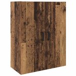 vidaXL Meuble mural Marron 69 5 x 34 x 90 cm Bois d'ingénierie