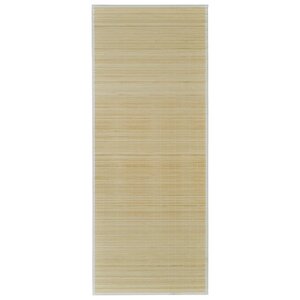 vidaXL Tapis en bambou naturel à latte rectangulaire 150 x 200 cm