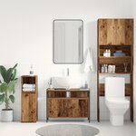 Meuble sous lavabo vidaXL Bois ancien 80x30x60 cm en bois reconstitué