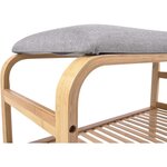 Banc en bambou avec coussin fabric