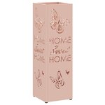 vidaXL Porte-parapluie Rose 15 5 x 15 5 x 49 cm Acier