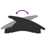 vidaXL Repose-pied Noir 43 5x32 5x10 5 cm