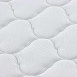 vidaXL Matelas avec Couche de Coco Blanc 200 x 80 cm Mousse PU