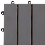 vidaXL Carreau de terrasse 30 Pièces Gris 30 x 30 cm Bois d'acacia