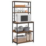 vidaXL Étagère de cuisine Bois Ancien 80 x 40 x 168 cm