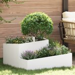 vidaXL Pot blanc 80x80x50 cm en plastique
