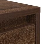 vidaXL Table basse avec tiroirs chêne marron 100x100x40 cm