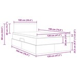 vidaXL Lit avec rangement et matelas avec matelas Noir 120 x 190 cm