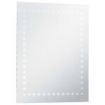 vidaXL Miroir mural à LED pour salle de bains 50x60 cm